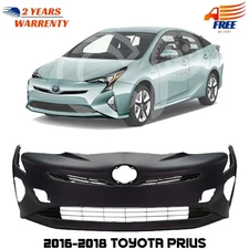 Front Bumper Cover Fascia & Grille Assembly For 2016-2018 Toyota Prius