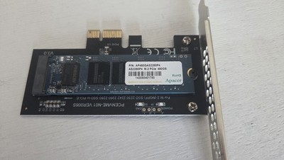 Apacer AS2280P4 480GB NVMe SSD + PCIe-Adapter   gebraucht, SMART 52%