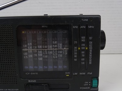 Sony ICF-SW10 12 Bands FM SW MW LW Portable Receiver Radio No