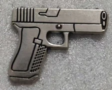 40 CALIBER PISTOL Gun Rights NRA Lapel Pin X1