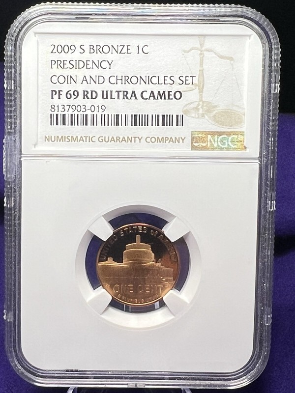 2009-S Bronze Lincoln Bicentennial Presidency Small Cent Proof NGC PF69 RD UC
