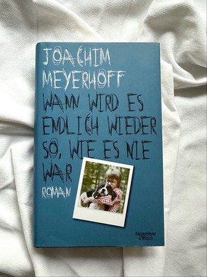 JOACHIM MEYERHOFF signiert WANN WIRD ES ENDLICH WIEDER SO Autogramm GEBUNDEN