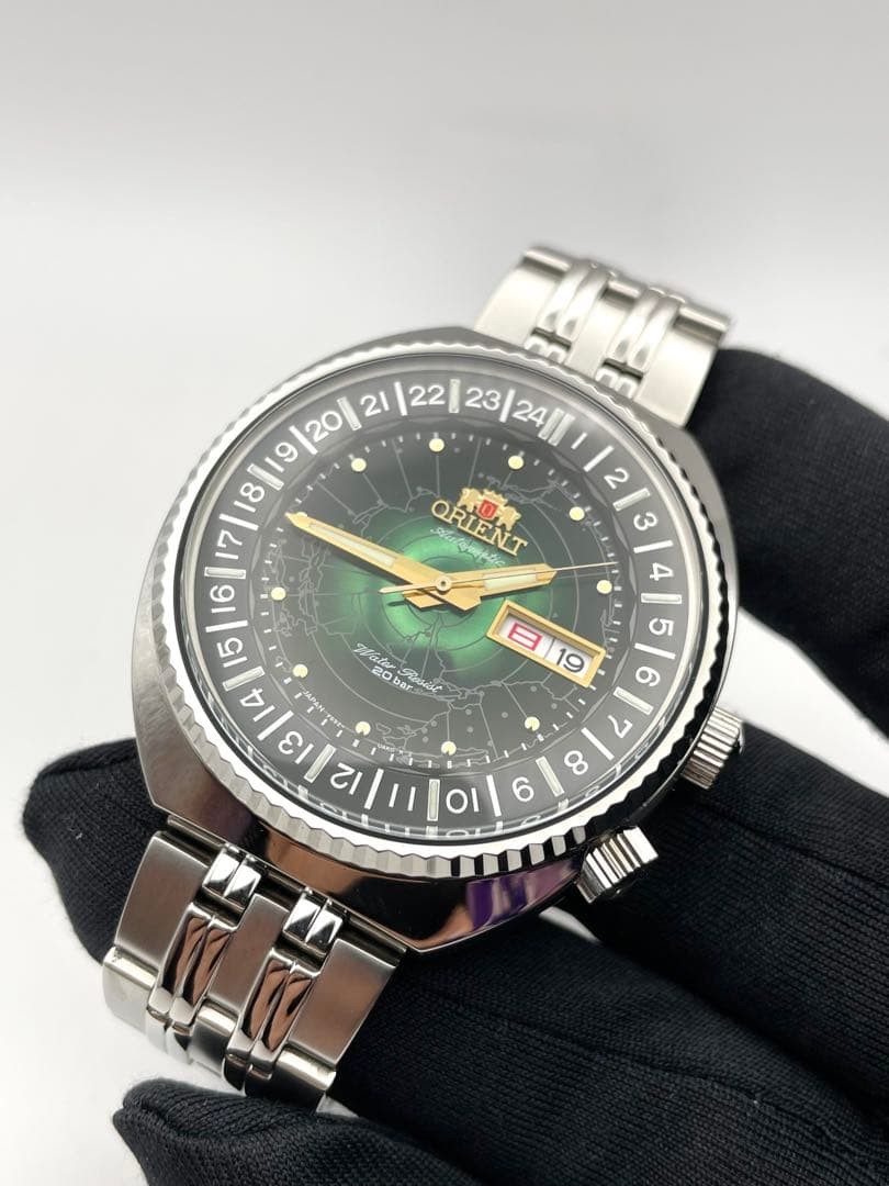 Orient Revival World Map Automatic Volume F692-Ua… - image 2