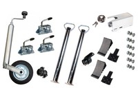 StüTzrad StüTzen 700Mm Klemmhalter Keile Diebstahlsicherung AnhäNger ZubehöR Set