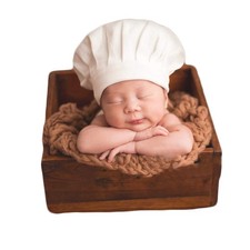 Zeroest Newborn Photography Outfits Chef Hat Props