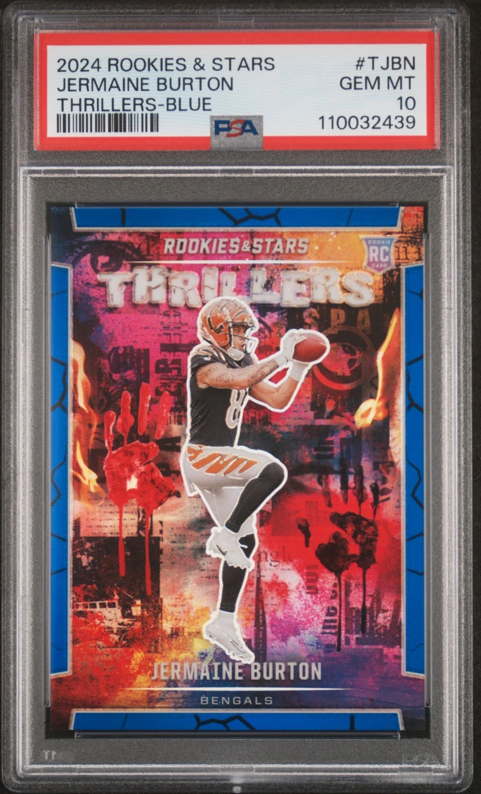 Jermaine Burton Panini Rookies & Stars Thrillers #TJBN Blue