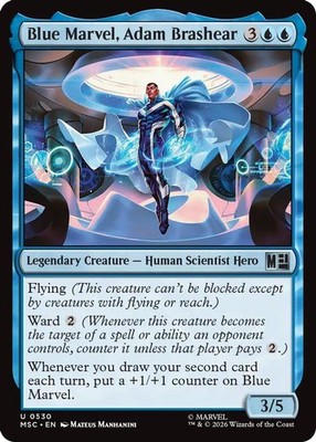 2026 MTG: MSC - Blue Marvel, Adam Brashear (#530, Uncommon, Near Mint)