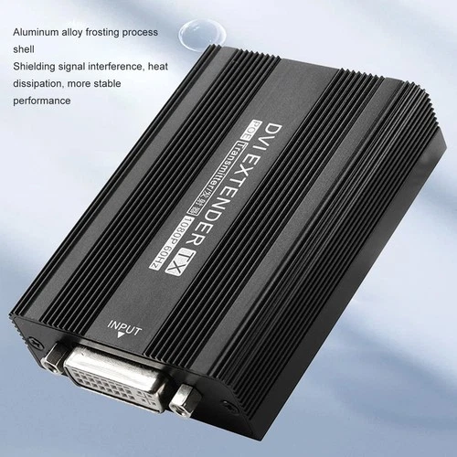 DVI Extender 1920x1080P At 60HZ POE Single Power Supply Plug And Play Video