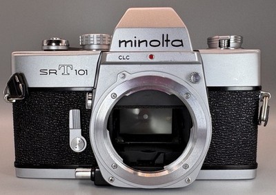 Minolta SRT 101 SLR Film Camera & MC Rokkor-PF 55mm F1.7 Lens From
