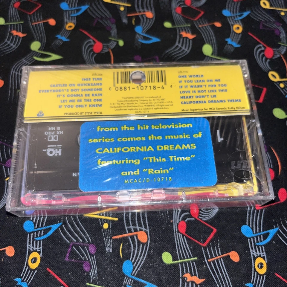 California Dreams Soundtrack (1992, MCA) Cassette NEW SEALED OOP PROMO RARE - Image 3 of 4
