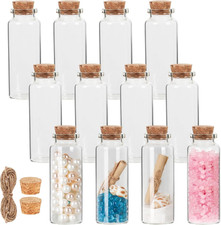 40 ml Small Glass Bottles with Cork, 12 Pack Mini Bottles with Twine  EXTRA Cor
