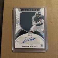Kenneth Gainwell 2021 Chronicles Crown Royale Silhouettes Auto RC SP /75 Rookie