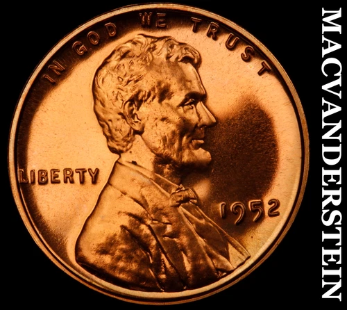 1952 Lincoln Wheat Cent- Choice Gem Proof Luster No Reserve #J160