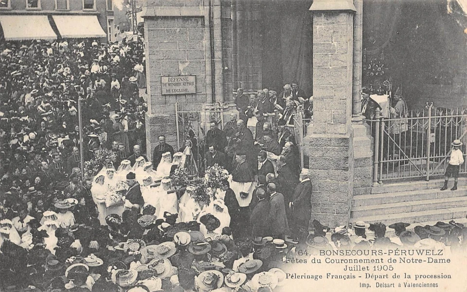 CPA BELGIQUE / BONSECOURS PERUWELZ / FETES DU COURONNEMENT 1905 - Photo 1/1