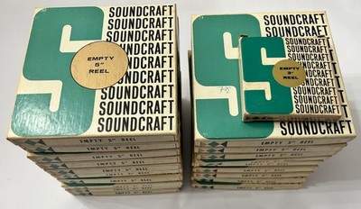 Reeves Soundcraft Reel To Reel Audio Tape Lot Used 20 Reels Vintage Media