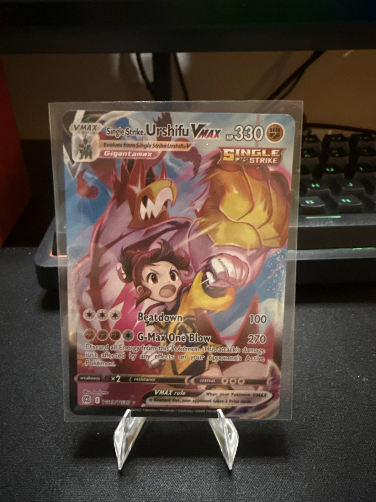 Pokémon TCG Urshifu VMAX Single Strike TG19/TG30