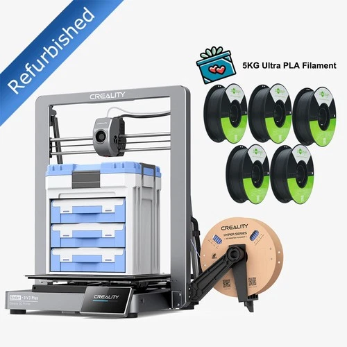 【Refurbished】Creality Ender-3 V3 Plus 3D-Drucker mit 5KG Ultra PLA Filaments
