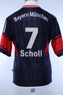 Original Authentic Bayern München 1997/98 Scholl #7 Auswärtstrikot - S