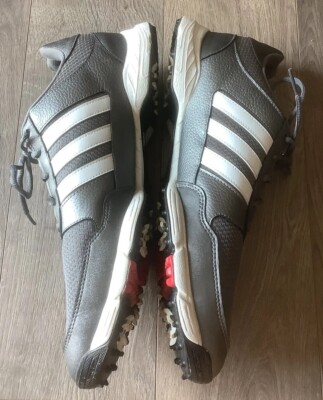 Adidas Golf Cleats EVM 004001 Grey White Mens Size 14 VGUC Shoes Summer Athletic