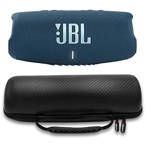 JBL - CHARGE5 Portable Waterproof Speaker with Powerbank - Blue-image