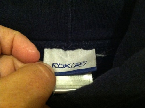 Reebok Denver Broncos Navy Blue Pullover Hoodie Mens XL Oversize Heavyweight - Picture 3 of 7