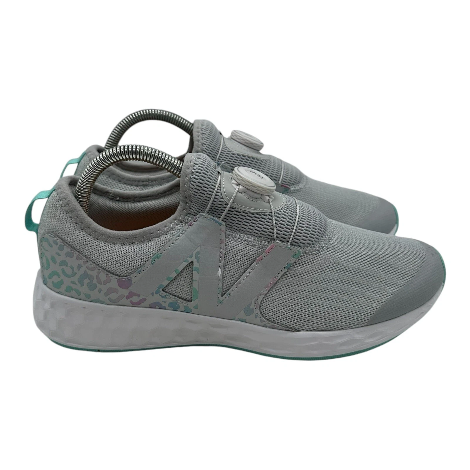 Scarpe da corsa New Balance N Speed V1 bambina taglia 7 M grigie GKNSPBG unisex bambini