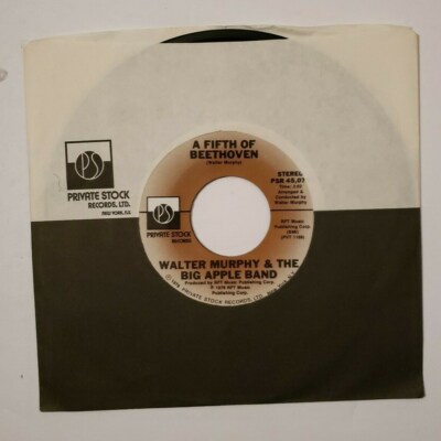 Walter Murphy, A Fifth of Beethoven ~ 1976 Private Stock 45 +sleeve