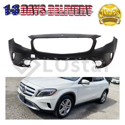 #ad Front Bumper Cover For 2015 2017 Mercedes GLA250 W Washer Holes amp; Tow Hook Holes $245.81