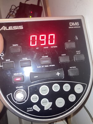 Alesis DM6 Electronic Electric Control Drum Module with Cables and AC Adapter