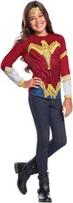 Justice League Wonder Woman M Child Girls Costume Top Tiara Halloween Cosplay