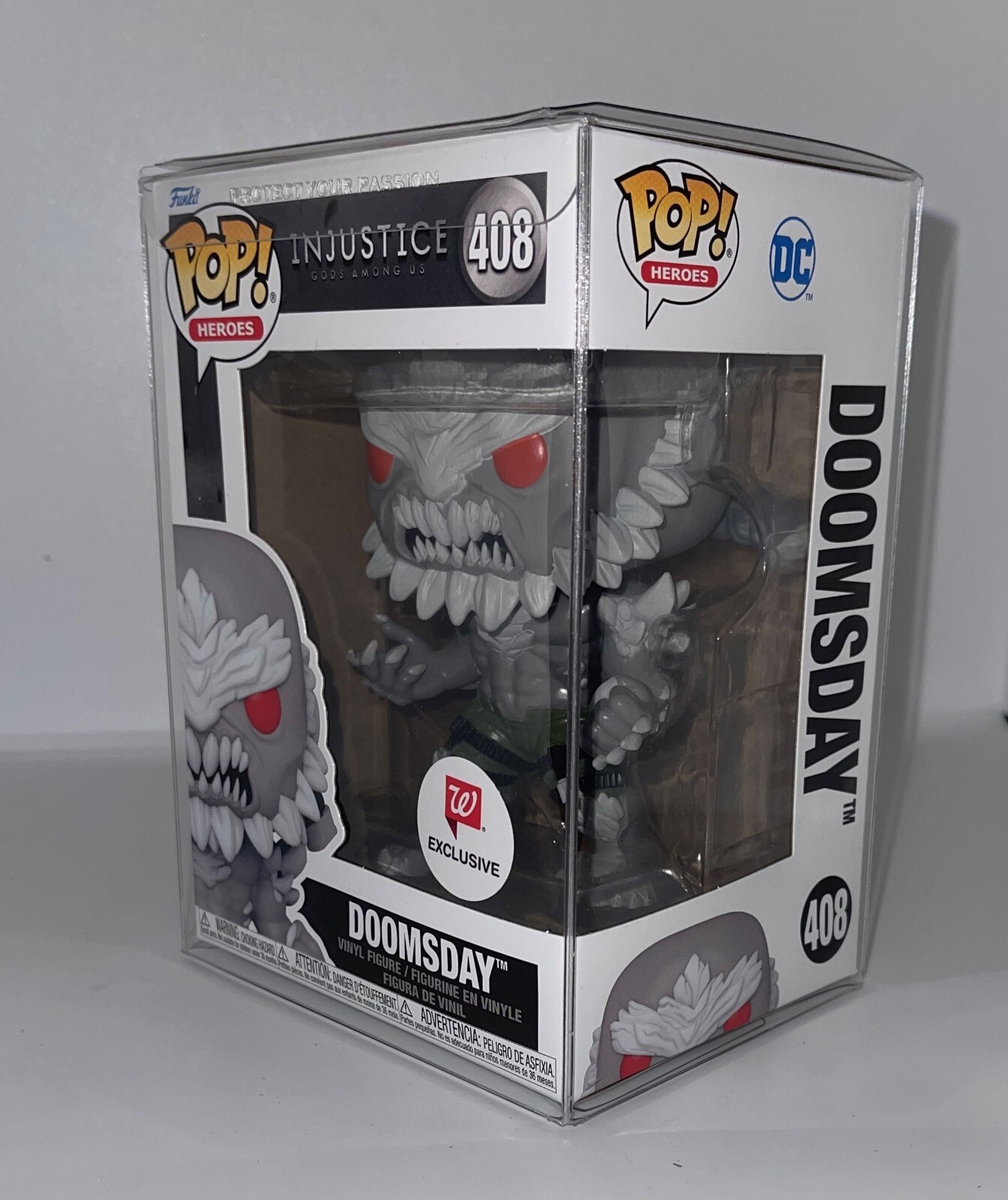 Funko Pop Heroes #408 Doomsday Figure Walgreens Exclusive *Pop Protector*