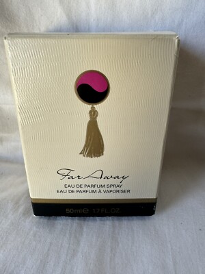 AVON FAR AWAY SPRAY PERFUME BOTTLE, NEW IN BOX, 50 ML