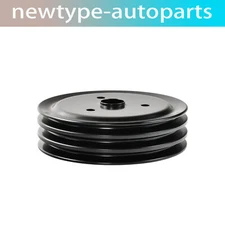 For SBC Chevy 262 350 400 SWP Short Water Pump Crankshaft Pulley 3 Triple Groove