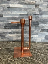 Handcrafted Copper Proofing Parrot Heads for Air Still With Funnel