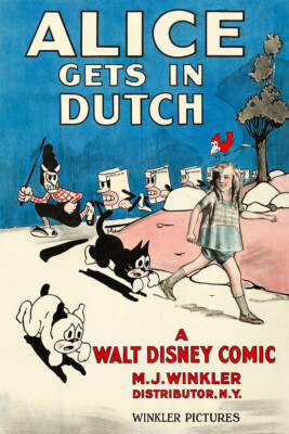 Alice Gets In Dutch Movie 1924 Vintage Wall Art Home Decor - POSTER 20x30