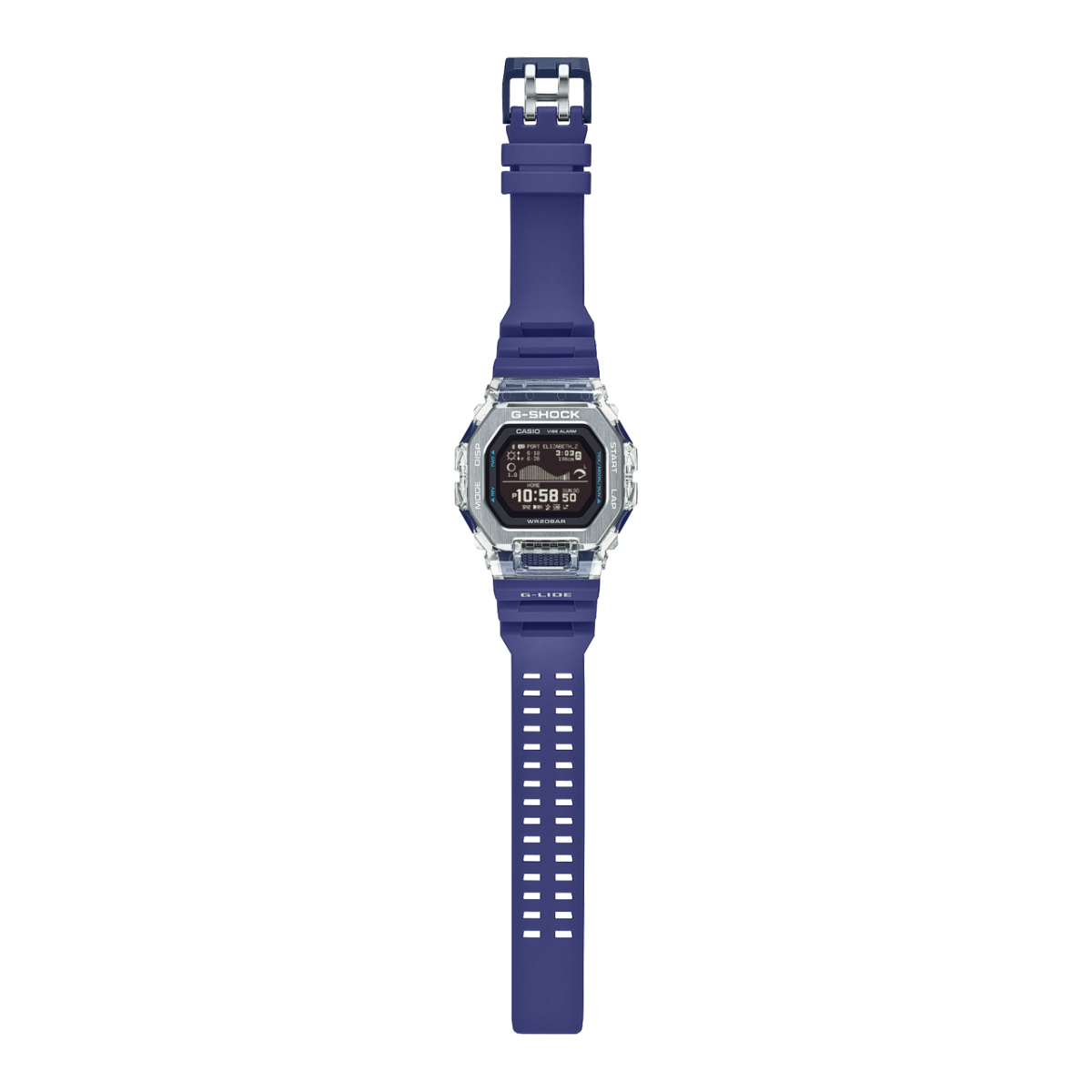 時計 CASIO G-SHOCK G-LIDE gbx-100s-2jf Casio G-Shock G-LIDE GBX-100S-2JF Gleaming Wave Bluetooth Digital