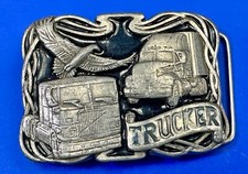Trucker - Vintage Semi Driver Masterpiece collection belt buckle - of America 