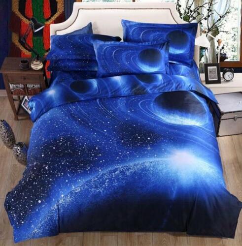 3D Starry Sky NAO7239 Bed Pillowcases Quilt Duvet Cover Set Queen King Fay - Foto 1 di 5