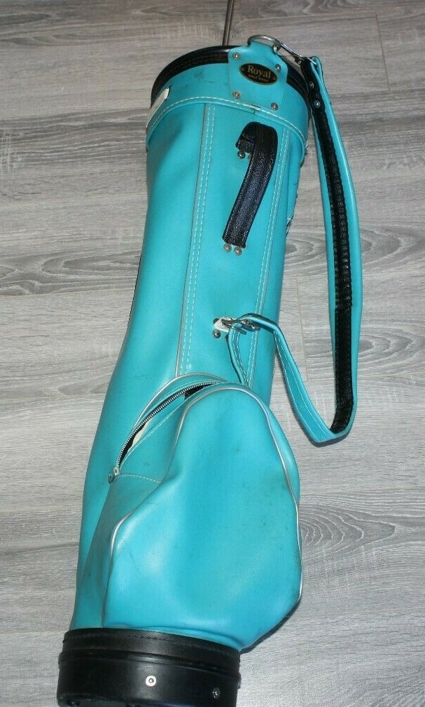 Vintage Golf Bag By Royal Company Teal NICE Condition eBay