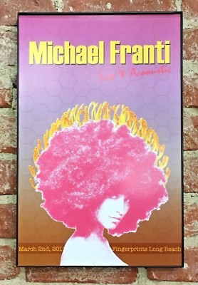 Michael Franti - Live At Fingerprints 3/02/11 Concert Poster LTD. Spearhead