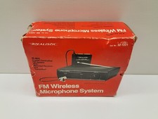 Vintage Realistic Fm Wireless Microphone System 32-1221