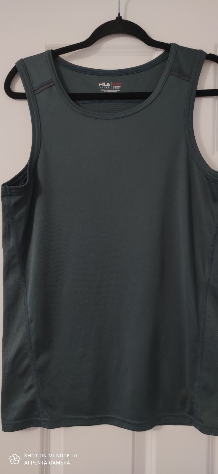 T shirt pullover senza maniche palestra allenamento Fila Small Grigio Activewear