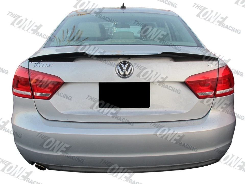 Alerón de fibra de carbono para Volkswagen Passat 2012-2019 sedán 4 puertas tipo D Foto 2 de 4