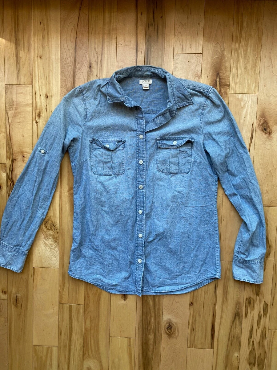 j crew denim shirt womens
