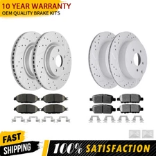 Front & Rear Brake Rotors + Ceramic Pads for Nissan Pathfinder Murano JX35 QX60