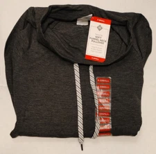 NWT Member's Mark Favorite Soft Funnel Neck Pullover Black Soot Heather XL