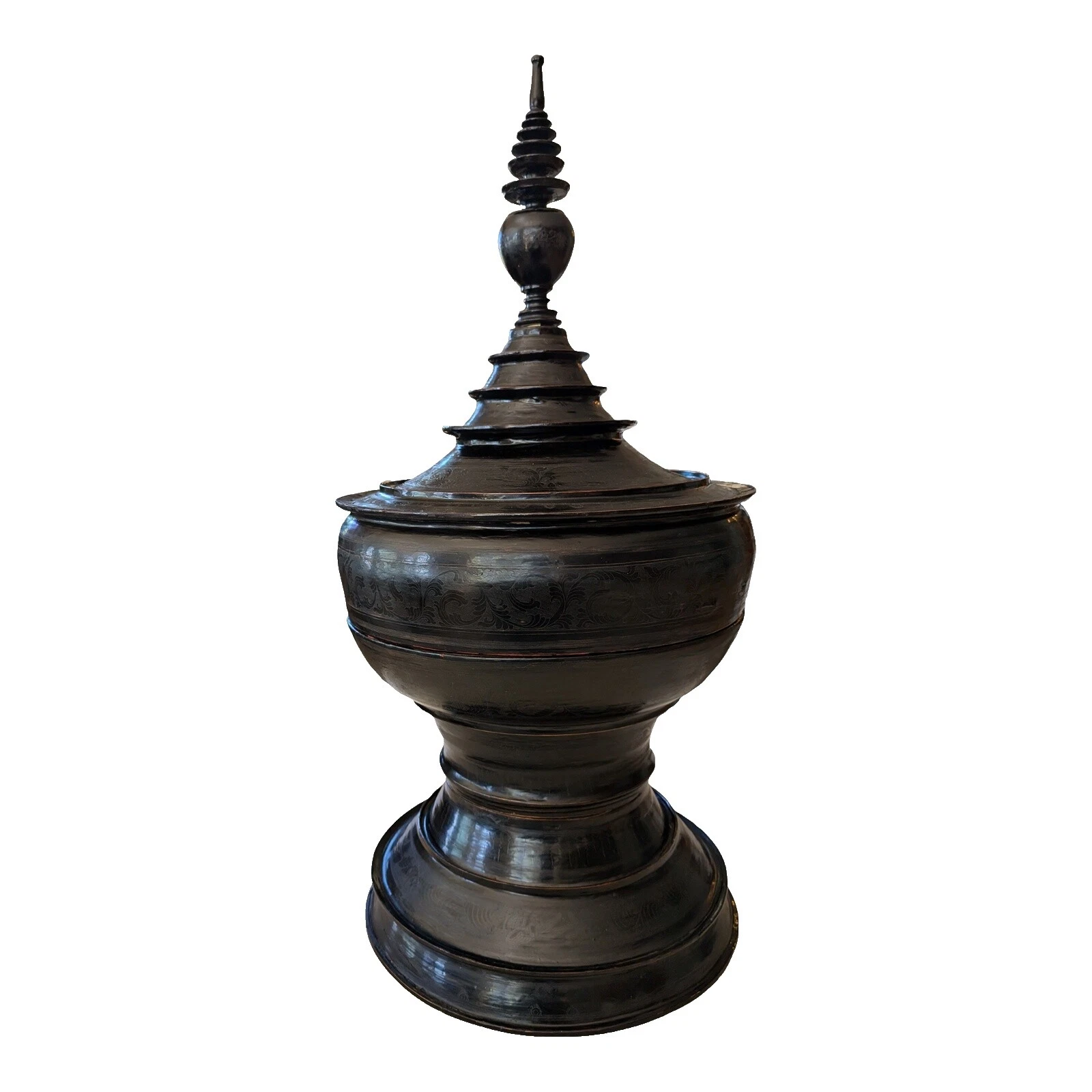 Negro tazón de antigüedades de Asia