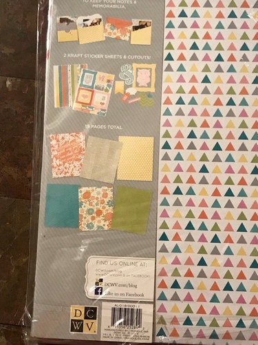* Scrapbook NIP Brights Memory Book KIT Album Cutouts Stickers Teen Keepsake - Picture 5 of 7