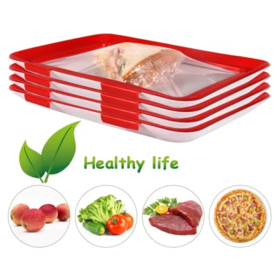 KITCHEN Stretch Fresh Storage Tray Creative Reusable Food Preservation Organization