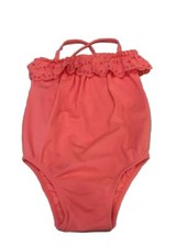 NWT One-Piece Baby/Infant Girl's Peach Ruffled Swimsuit Size 18-24 months
